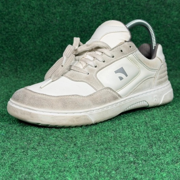 Barebarics Shoes - Barebarics Urban Barefoot Sneakers Womens 5 White Grey Leather Suede EU 36